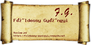 Földessy Gyöngyi névjegykártya